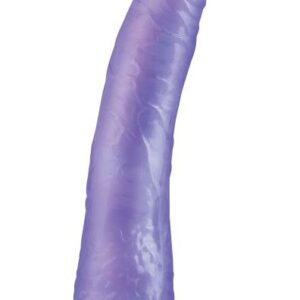 Basix Rubber Works Slim 7 inches Purple Dong with a Suction Cup from Pipedream Products. Dong is ready to fulfill your wildest bedroom fantasies on command! This moderately wide toy is the perfect size for both vaginal and anal satisfaction