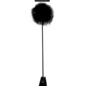 Fetish Fantasy Series Limited Edition Feather Crop from Pipedream Products. Crop is all black multiple purpose riding crop: tickler and whip combination. One crack of this Fantasy Feather Crop and your lover will know who is in charge! First tease them wi