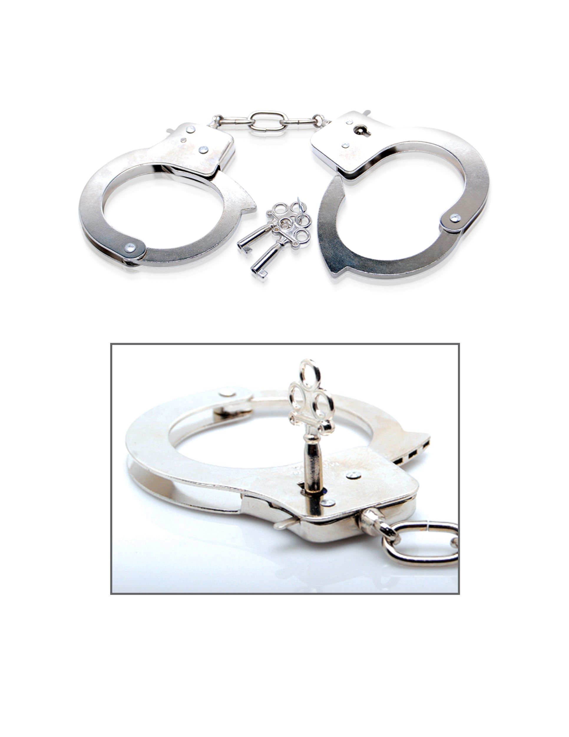 Fetish Fantasy Series Limited Edition Metal Handcuffs from Pipedream Products. Before I knew what was happening