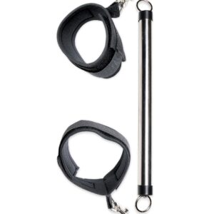 Fetish Fantasy Series Limited Edition Spreader Bar from Pipedream Products. Open wide! This beginner's metal Spreader Bar will put you or your partner in the right position for pleasure every time. Attach the adjustable ankle cuffs and your subject will n