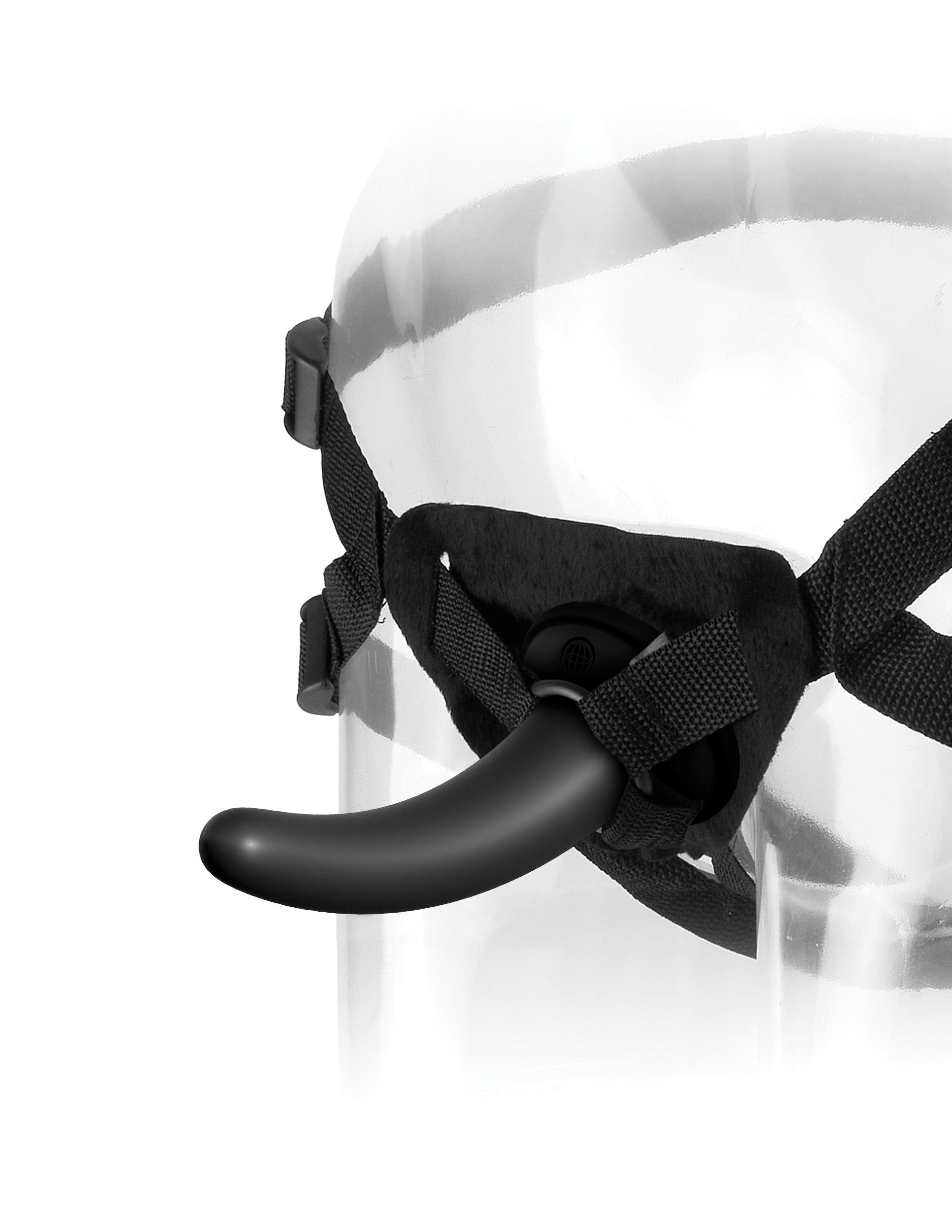 Fetish Fantasy Series Limited Edition The Pegger Black Strap On from Pipedream Products. You teased him first with a tongue or finger