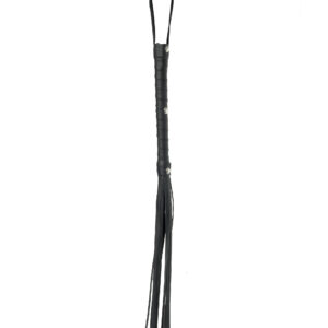 Fetish Fantasy Limited Edition Deluxe Cat O Nine Black Whip from Pipedream Products. Show your partner who is in charge with the Deluxe Cat O Nine Tails. The heavy duty tresses snap to attention when you flick this flogger across their tender skin. Perfec