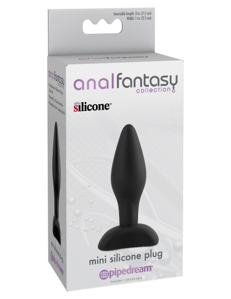 Anal Fantasy Collection Mini Silicone Butt Plug from Pipedream Products. At just 1 inch wide with an insertable length of 3 inches