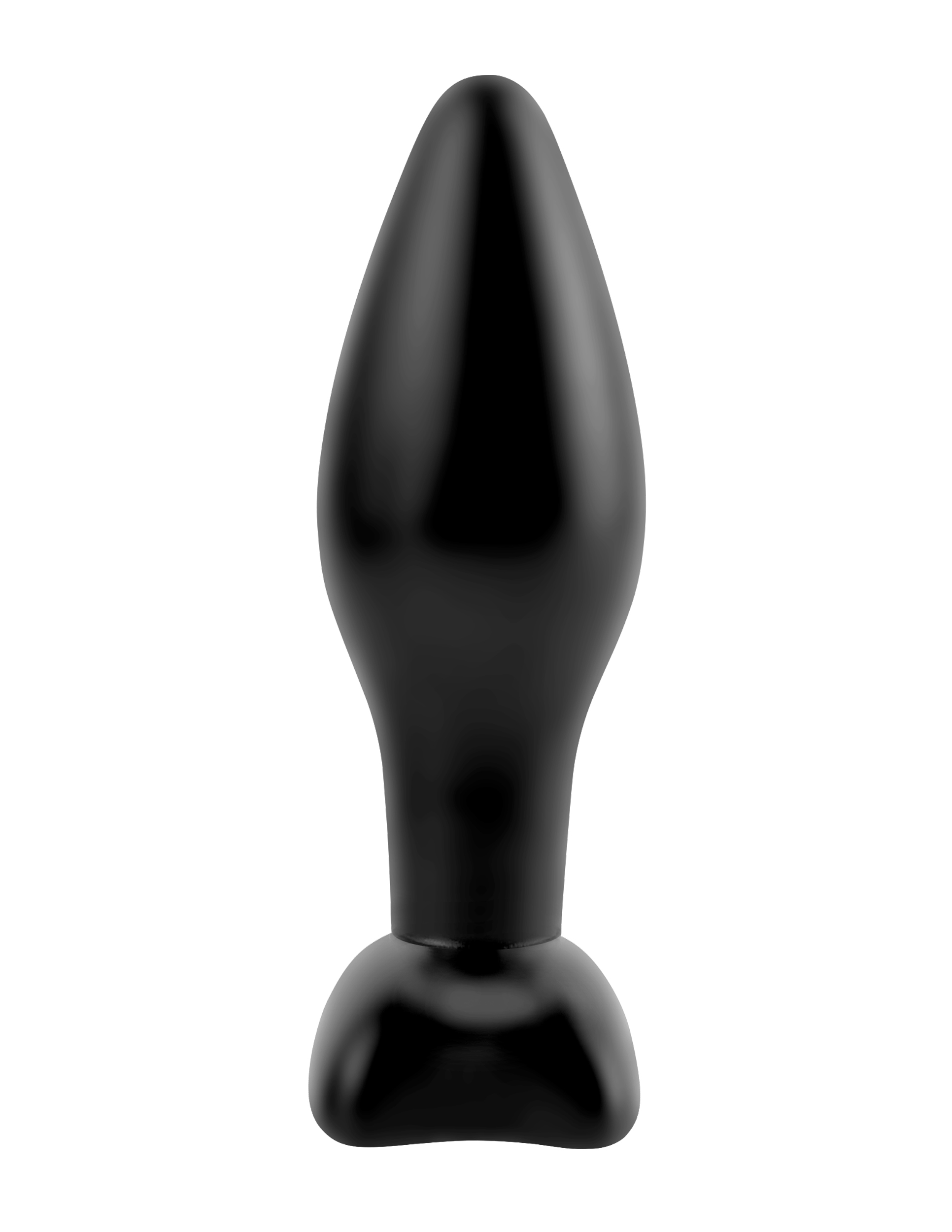 Anal Fantasy Collection Small Silicone Plug Black. At 1.5 inches wide with an insertable length of 3.5 inches