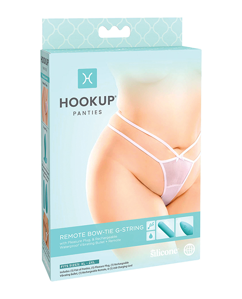 Hookup Panties Bow Tie G-String XL-XXL from Pipedream Products. Want the Hookup on a sexy little secret? These provocative pleasure panties do not just look and feel amazing