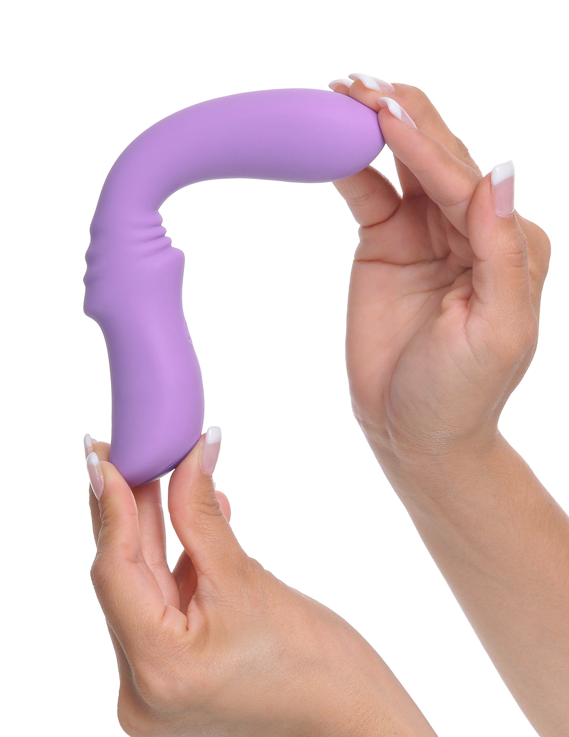 Fantasy For Her Flexible Please Her Purple Vibrator from Pipedream Products. Her body was seductively curvy and she wanted an exquisite toy that could be flexible along with her. Her Flexible Please Her is generous flexibility moved with her. She pressed