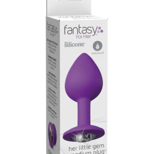 Fantasy For Her - Her Little Gems Medium Butt Plug from Pipedream Products. She was planning something special for her lover and knew this flexible anal plug would add sparkle