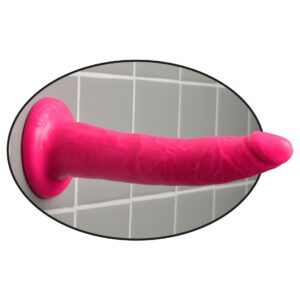 New and improved! Dillio 7 inches Slim Dildo Pink from Pipedream Products. Boutique friendly Dillio line is designed to hit just the right spots every time. Perfect for first timers