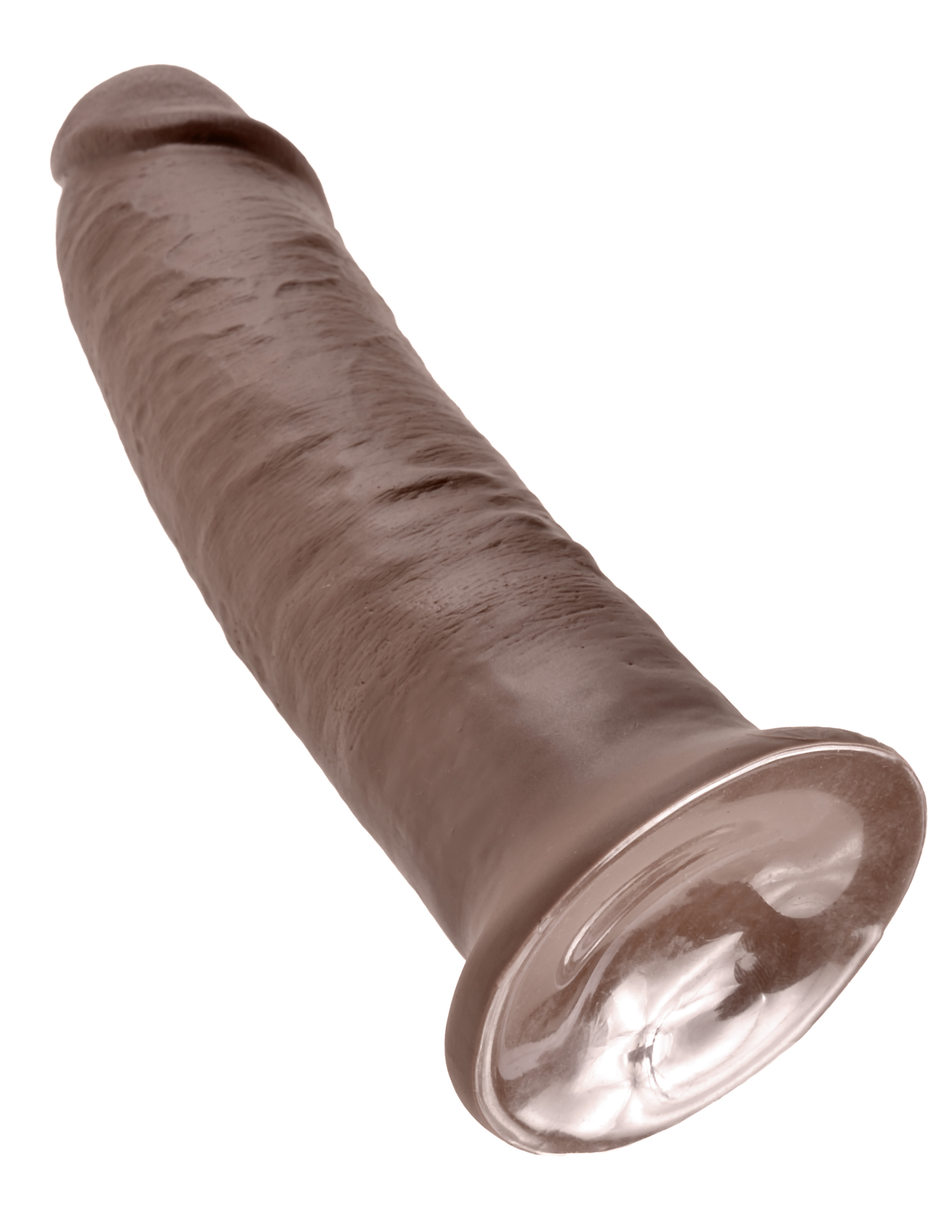 King Cock 10 inches Cock Brown Dildo Real Deal RD from Pipedream Products. Do you want your first dildo to look and feel just like the rock hard stud you have always fantasized about? Stop dreaming and get down with the King! Every vein