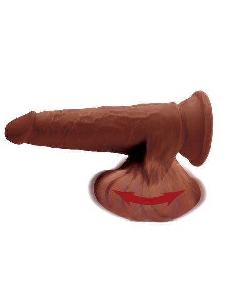 King Cock Triple Density Plus 8 inches Cock with Swinging Balls Medium Skin Tone Brown from Pipedream Products. Feel The Difference! The King Cock Plus Triple Density dildo is made of new and improved Fanta Flesh material
