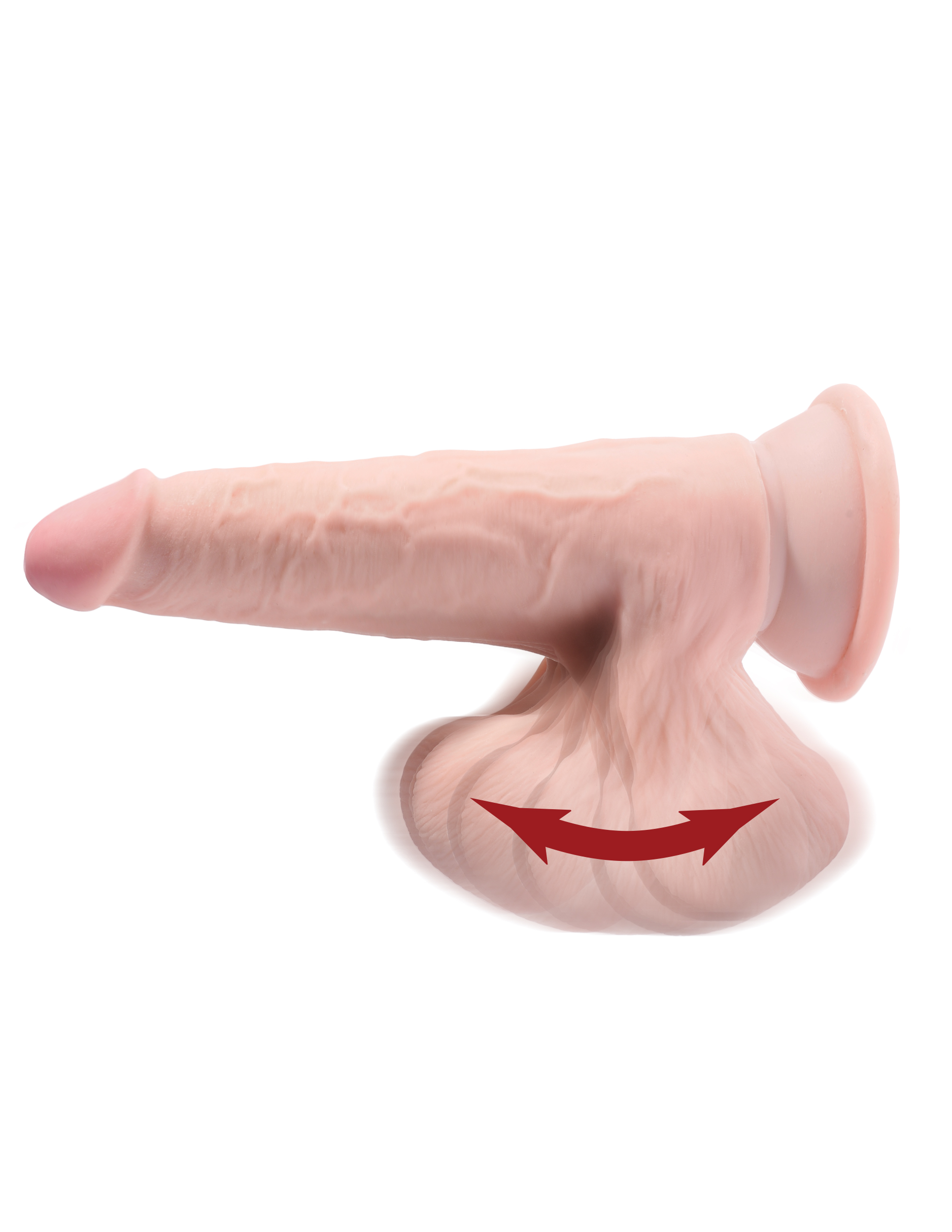 King Cock Triple Density Plus 9 inches Cock with Swinging Balls Light Skin Tone Beige from Pipedream Products. Feel The Difference! The King Cock Plus Triple Density dildo is made of new and improved Fanta Flesh material