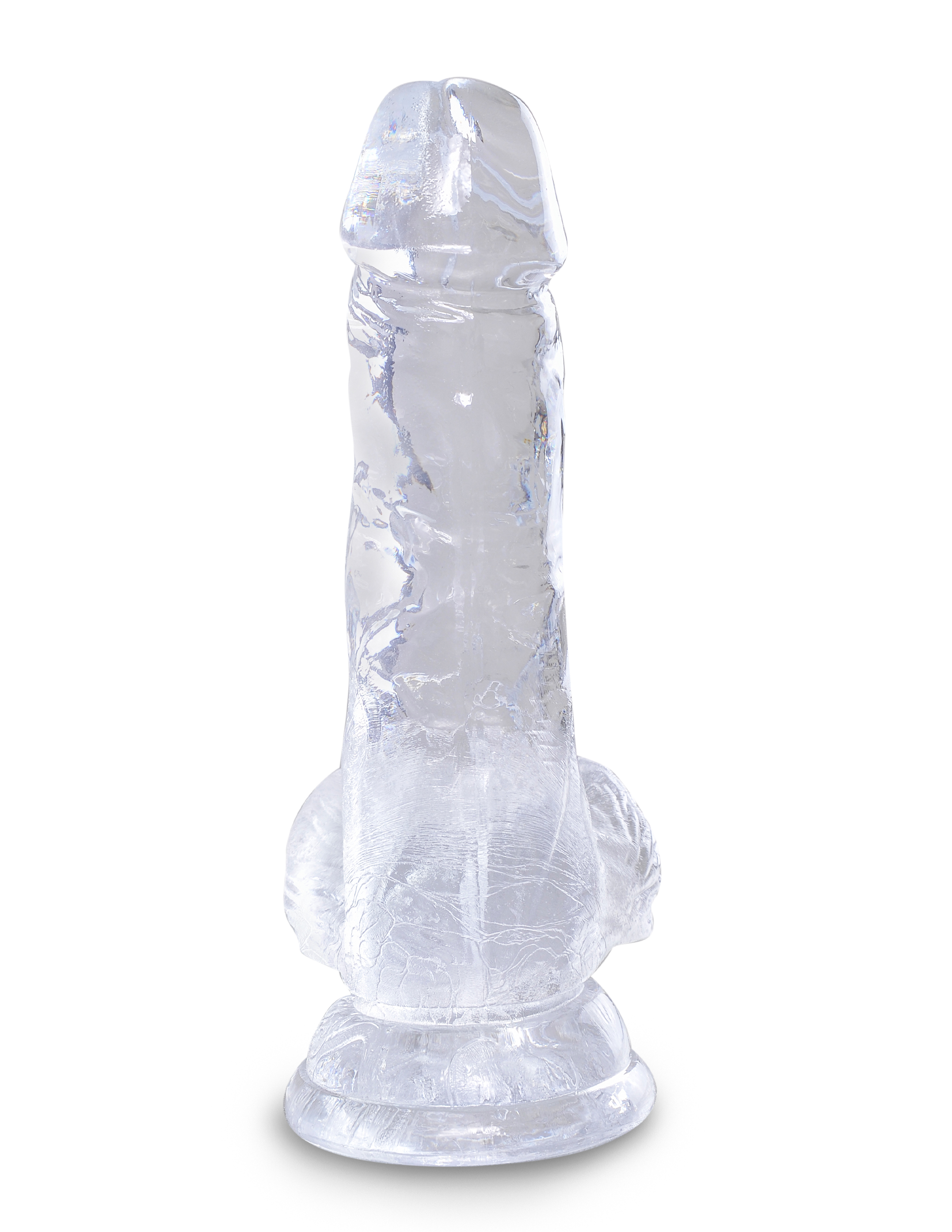 King Cock Clear 5 inches Cock Realistic Dildo with Balls from Pipedream Products. Clearly the best! Created to heighten your pleasure experience