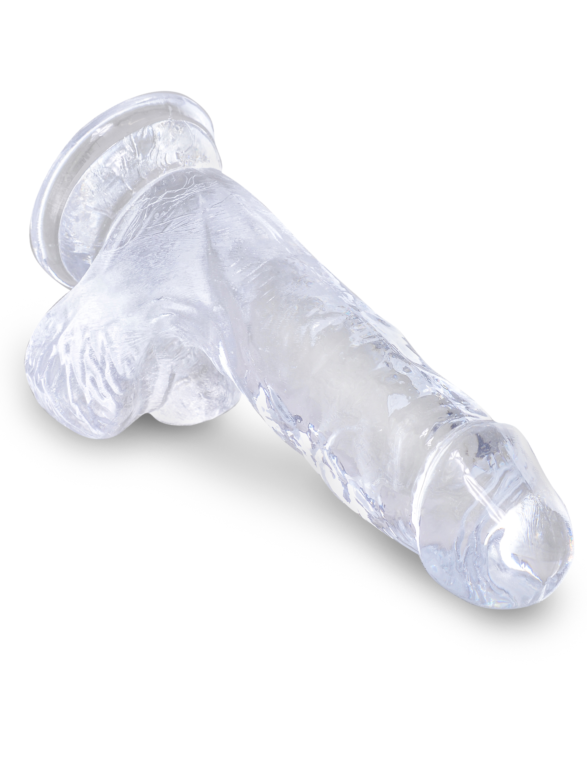 King Cock Clear 5 inches Cock Realistic Dildo with Balls from Pipedream Products. Clearly the best! Created to heighten your pleasure experience