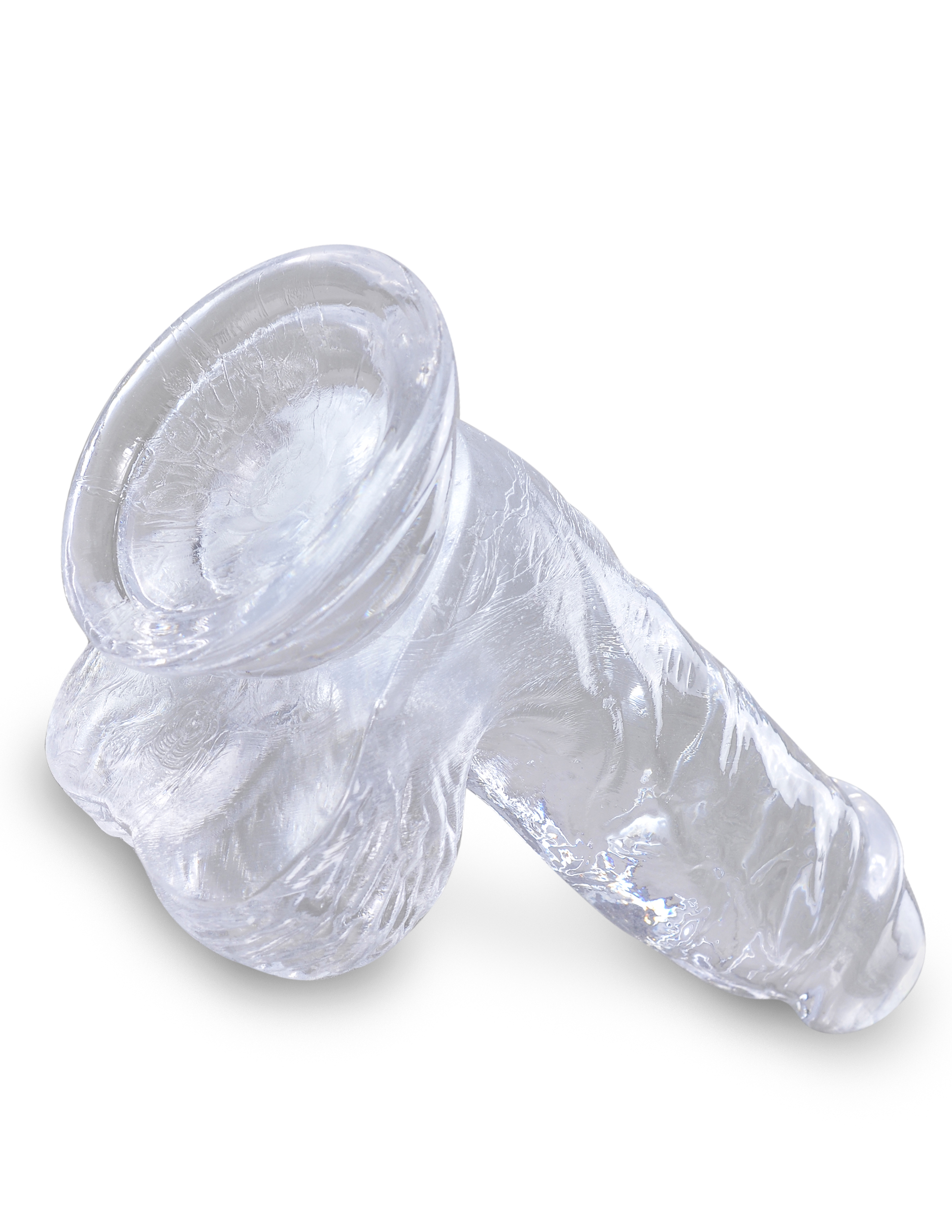 King Cock Clear 5 inches Cock Realistic Dildo with Balls from Pipedream Products. Clearly the best! Created to heighten your pleasure experience