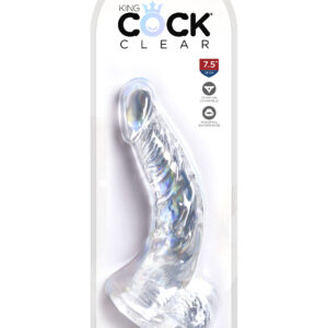 King Cock Clear 7.5 inches Cock Realistic Dildo with Balls from Pipedream Products. Clearly the best! Created to heighten your pleasure experience