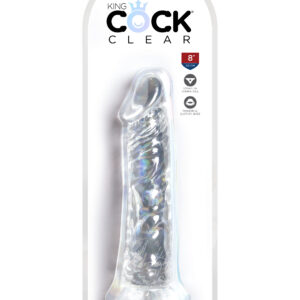 King Cock Clear 8 inches Cock Realistic Dildo from Pipedream Products. Clearly the best! Created to heighten your pleasure experience