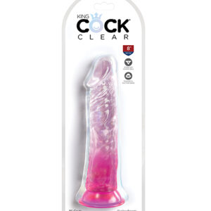 King Cock Clear Dildo 8 inches Pink from Pipedream Products. Clearly the best! Created to heighten your pleasure experience