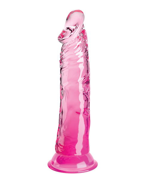 King Cock Clear Dildo 8 inches Pink from Pipedream Products. Clearly the best! Created to heighten your pleasure experience