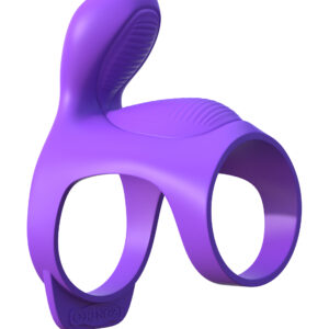 Fantasy C-Ringz Ultimate Couples Cage Purple from Pipedream Products. When you are looking for a pleasure ring that delivers incredible clitoral stimulation and internal vibrations at the same time