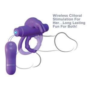 Fantasy C-Ringz Remote Control Rabbit Ring Purple from Pipedream Products. The days of men controlling the remote control are over! Introducing the Remote Control Rabbit Ring