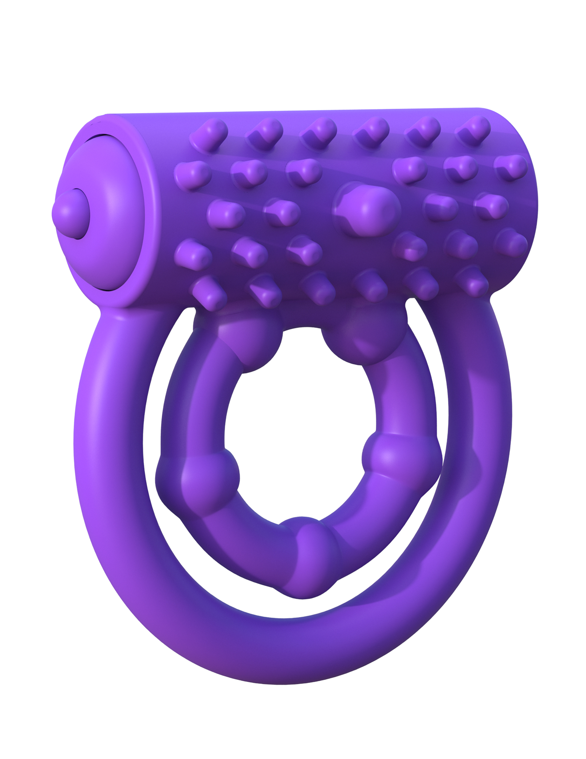 Fantasy C-Ringz Vibrating Prolong Performance Ring Purple from Pipedream Products. Perform like a pro