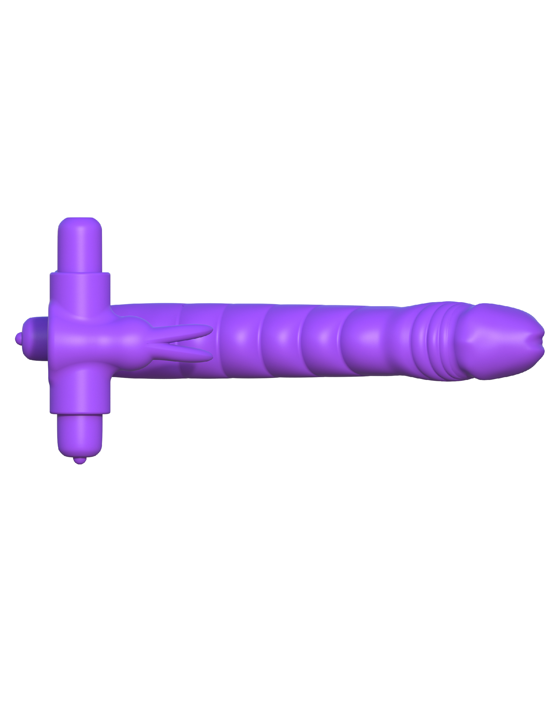 Fantasy C-Ringz Silicone Double Penetrator Rabbit Purple from Pipedream Products. Double the pleasure and double the fun with the incredible Silicone Double Penetrator Rabbit! Now you both can enjoy the thrill of double penetration without having to worry