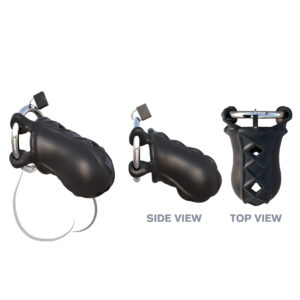 Fantasy C-Ringz Extreme Silicone Cock Blocker Black Male Chasity from Pipedream Products. Put your lover on lockdown with the Extreme Silicone Cock Blocker! Fasten the lock