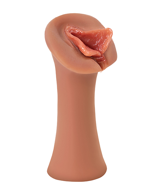 PDX Extreme Wet Pussies Luscious Lips Tan Realistic Pussy Stroker. No lube needed