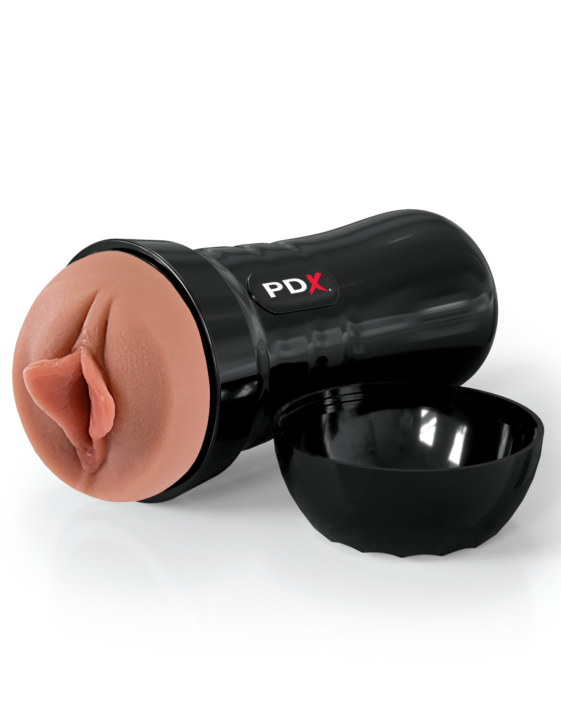 PDX Extreme Wet Pussies Super Luscious Lips Brown Stroker from Pipedream Products. No lube needed: just add water! You have cum to the right place