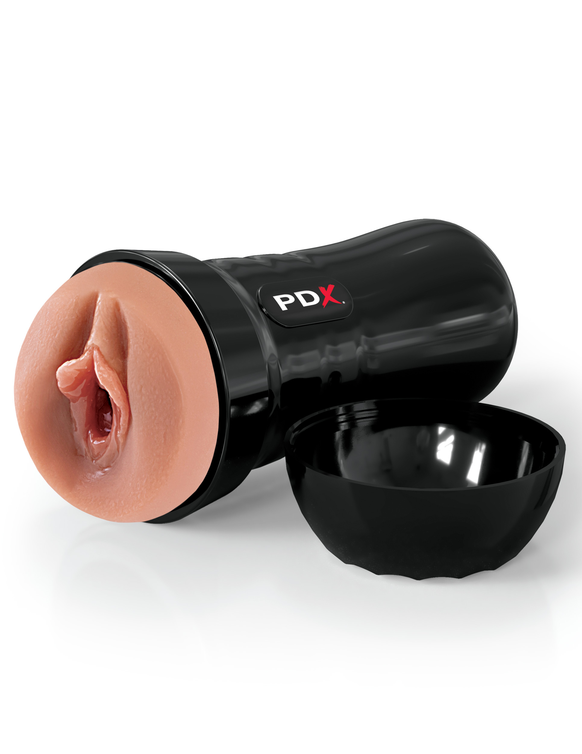 PDX Extreme Wet Pussies Super Juicy Snatch Dark Brown Stroker from Pipedream Products. No lube needed