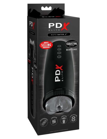 PDX Elite Motorbator 2 Masturbation Device from PDX Brands. Experience the ultimate hands free experience! The new and improved motor in the Motorbator 2 will give you the most intense suction