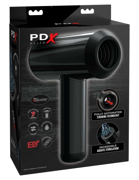 PDX Elite Hydrobator Stroker from PDX Brands. Get ready for the best stroking experience of your life! The PDX Elite Hydrobator is made for incredible aquatic stimulation with its innovative double open ended design