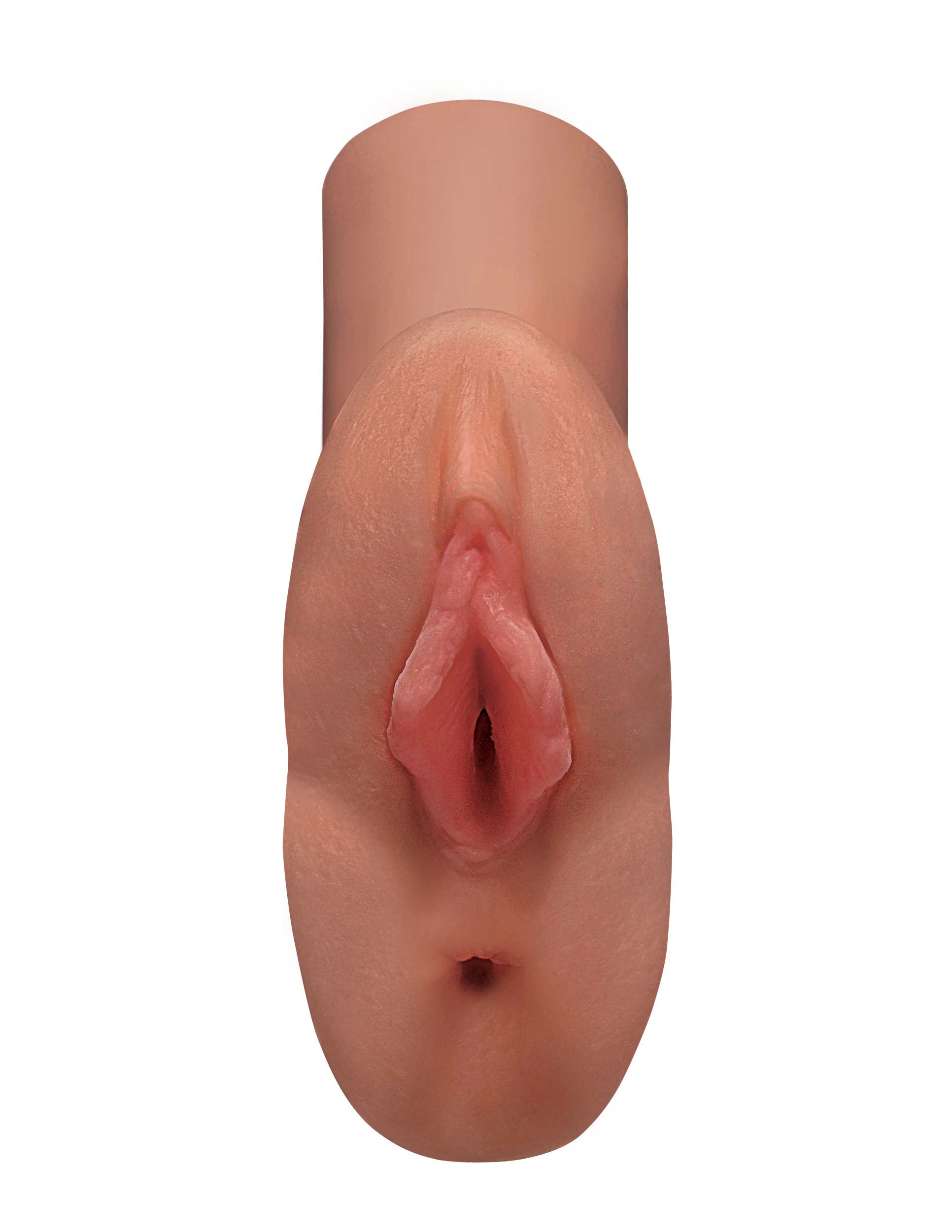 PDX Plus Perfect Pussy Double Stroker Tan from PDX Brands. Calling all lip lovers