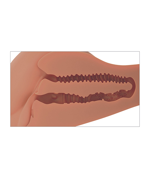 PDX Plus Female 360 Banger Tan Medium Skin Tone from Pipedream Products. It is time to fulfill all of your sexual fantasies with the 360 degree Banger Masturbator! Unlike other masturbators