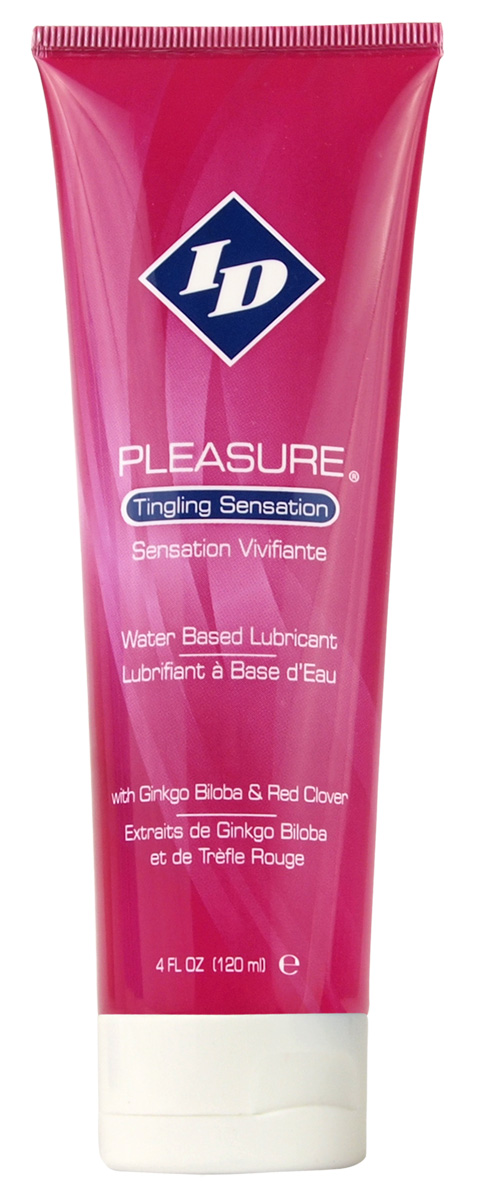 ID Lube Pleasure Tingling Sensation Water Based Personal Lubricant 4 fluid ounces Travel Tube. Smooth and sensual