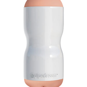PDX Extreme Tight Grip Pussy and  Mouth Masturbator Beige White/Light from Pipedream Products. Get a tight grip on your next stroking session with this incredible dual density stroker! Experience the tightest