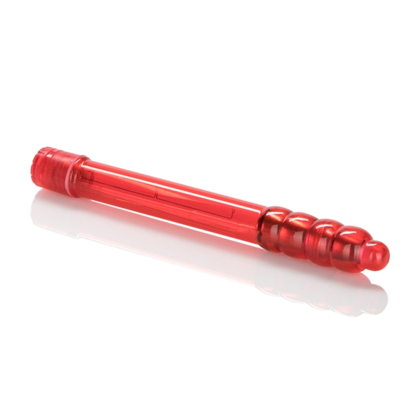 Slender Sensations Hard Vibes Red Vibrator Pleasure Toys from California Exotic Novelties. Ultra thin massager with pleasure point tip. The perfect massager slim