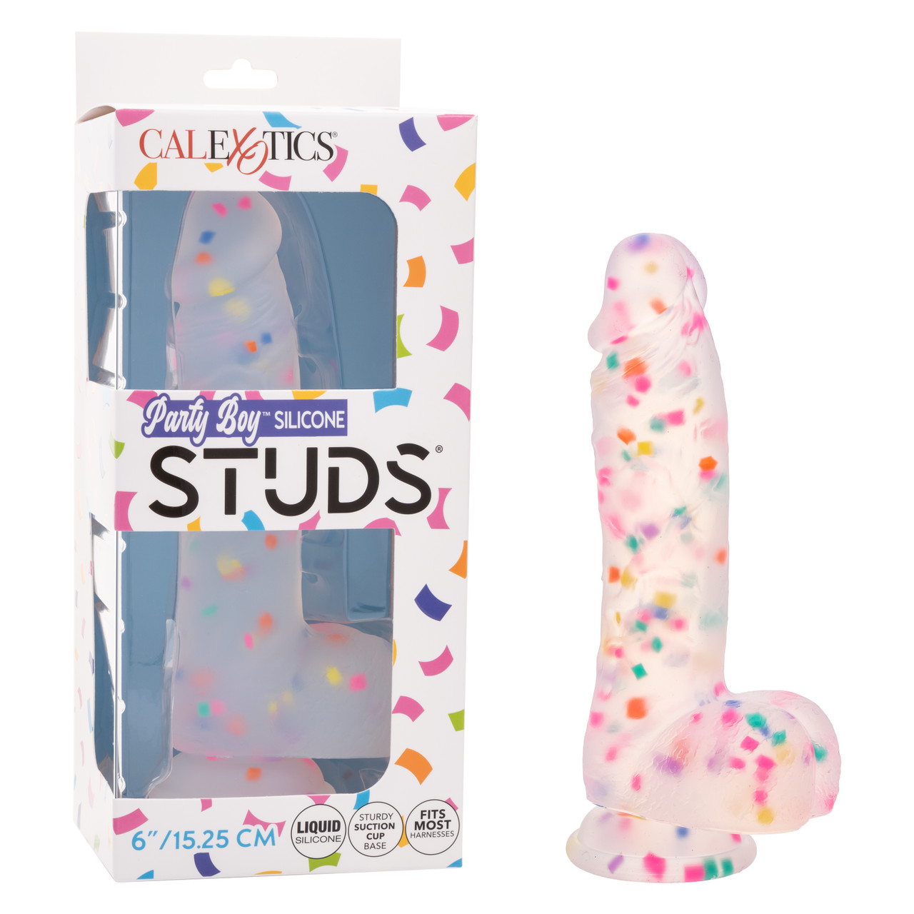 Indulge in the sheer delight of the Party Boy Silicone Studs 6"/15.25 cm