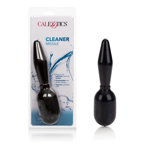 Cleaner Douche Missile from California Exotic Novelties is sleek and seamless anal douche. Keep yourself clean and excited with the Cleaner Missile Douche from Cal Exotics. This is a single part anal douche