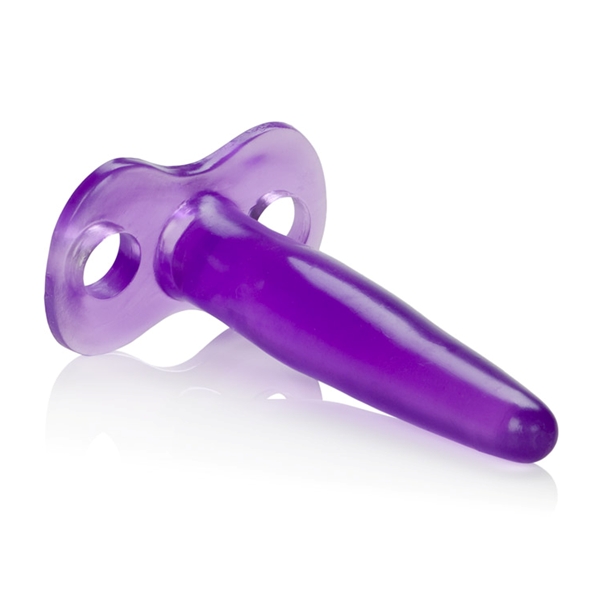 Silicone Tee Probe Purple from California Exotic Novelties is a small thin Butt Plug. Stick with what you know