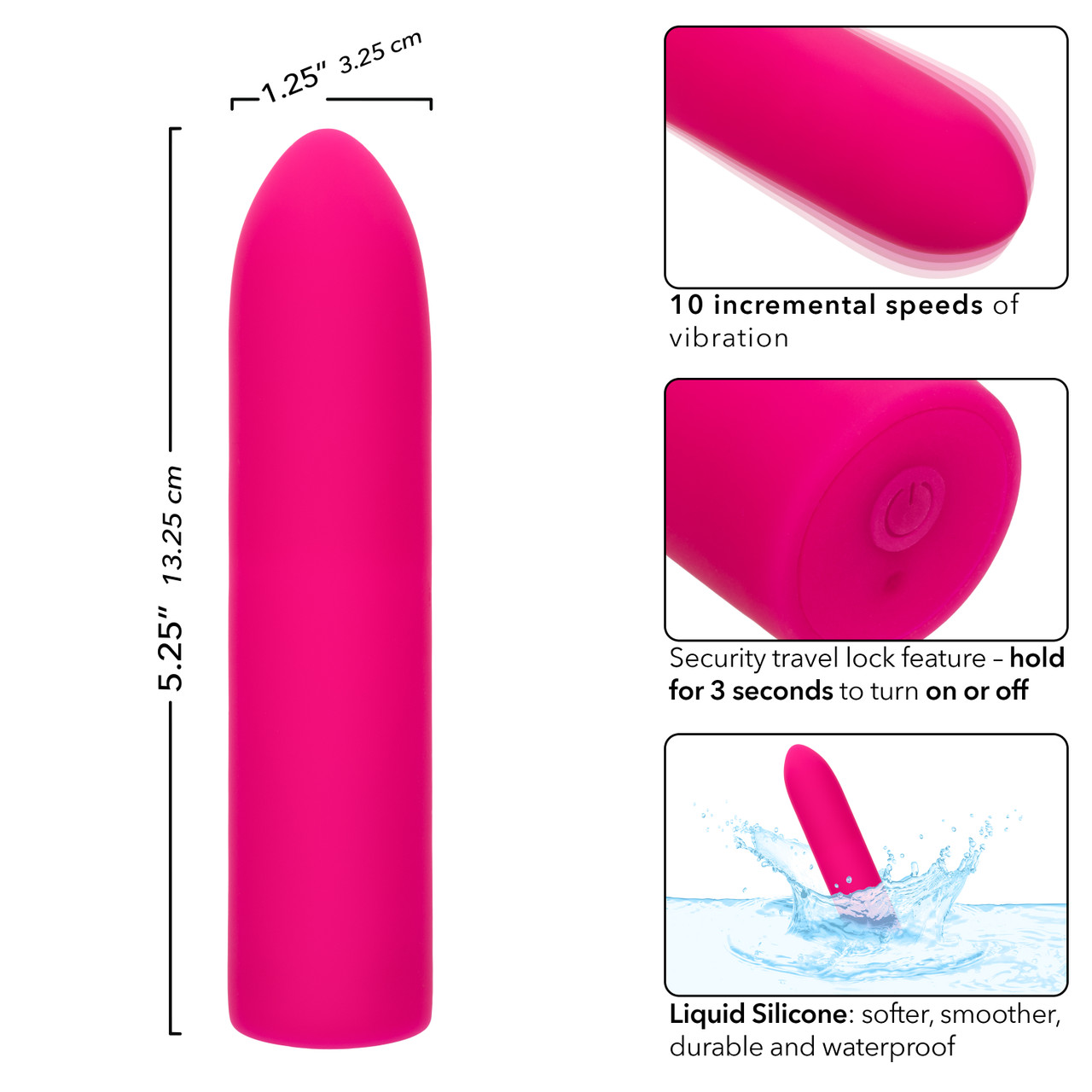 Slip into a world of smooth sensations with the Rechargeable Classic Chic® Mini