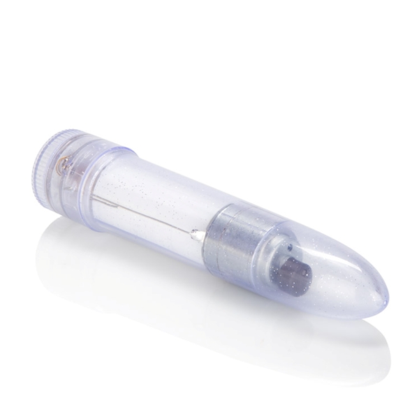 Mini Pearlessence Vibes White 4.5 inches Hard Vibrator from California Exotic Novelties. Bring some opulence to the bedroom with the powerful Mini Pearlessence Vibe by Cal Exotics. With the Massager you can streamline your sex life. This Traditionally sha