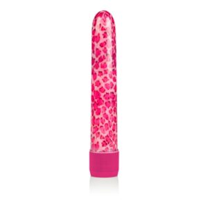 Pink Leopard Massager 6.5 inches from California Exotic Novelties. Prepare to roar with the Leopard Massager by Cal Exotics. With this adult toy