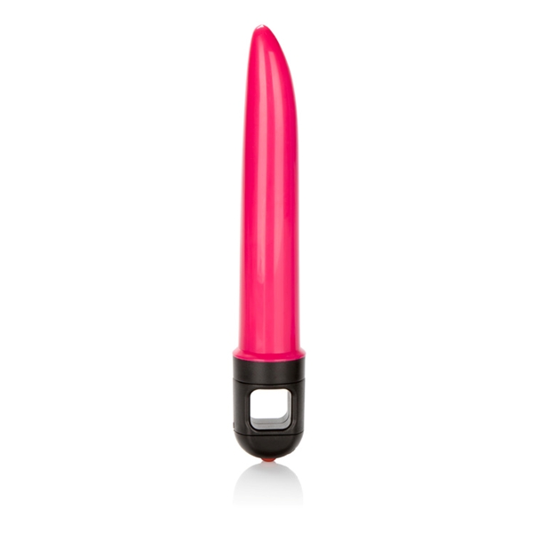 Double Tap Speeder 6.5 inches Pink Vibrator from California Exotic Novelties. Enhance your orgasms with increased maneuvrability with the Double Tap Speeder Vibrators from Cal Exotics. The power packed vibrator comes with a sensual tapered tip for an even