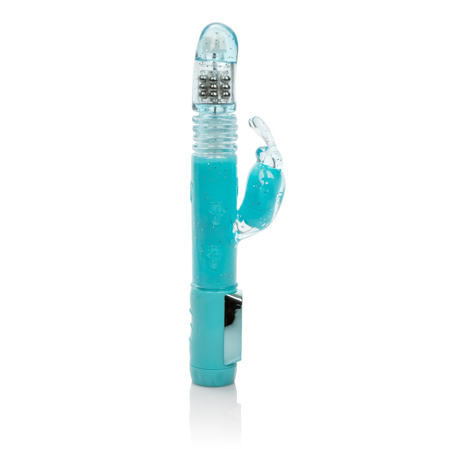 Dazzle Xtreme Thruster Blue Rabbit Vibrator from California Exotic Novelties. Bring thrilling fantasies to life this powerful vibrating masager