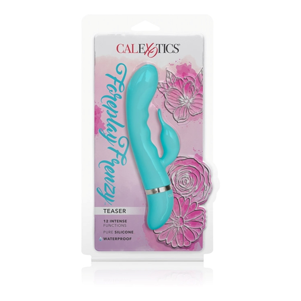 Foreplay Frenzy Teaser Vibrator from California Exotic Novelties. Enjoy unlimited tantalizing pleasure with the power packed Foreplay Frenzy Bunny stimulator. The erotically contoured vibe is contoured for ultimate comfort