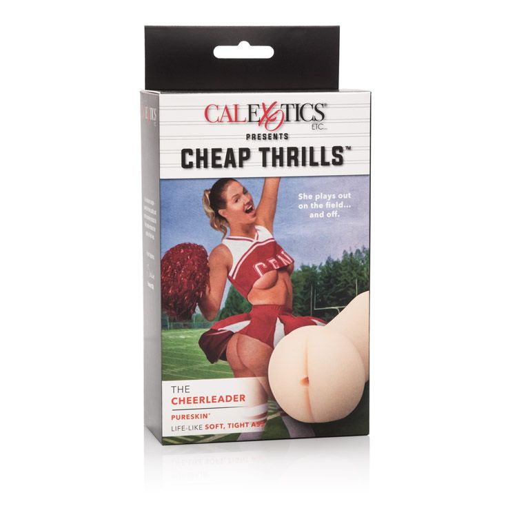 Cheap Thrills The Cheerleader Beige Ass Stroker from California Exotic Novelties. Amazingly life like design means the ultimate in sensual pleasure. With this deliciously silky