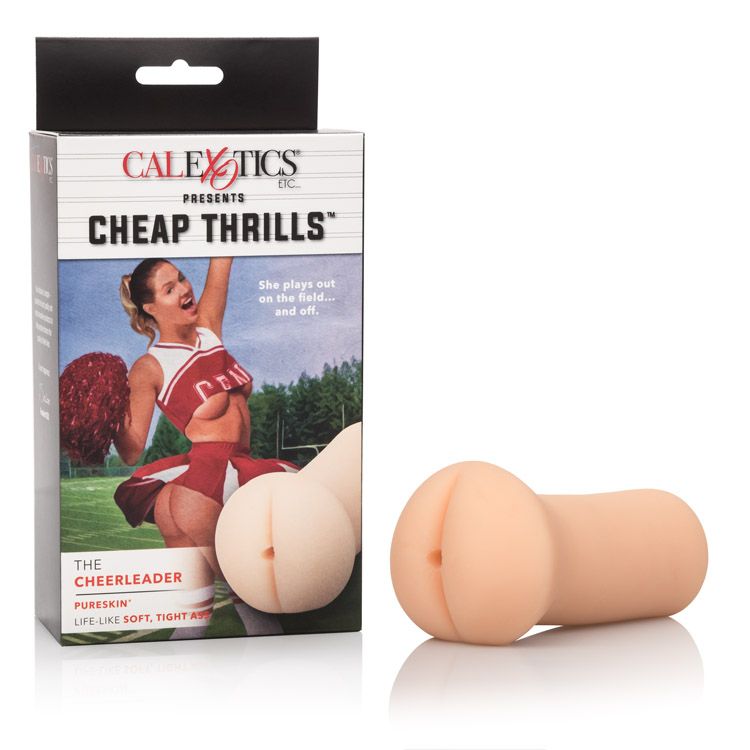 Cheap Thrills The Cheerleader Beige Ass Stroker from California Exotic Novelties. Amazingly life like design means the ultimate in sensual pleasure. With this deliciously silky