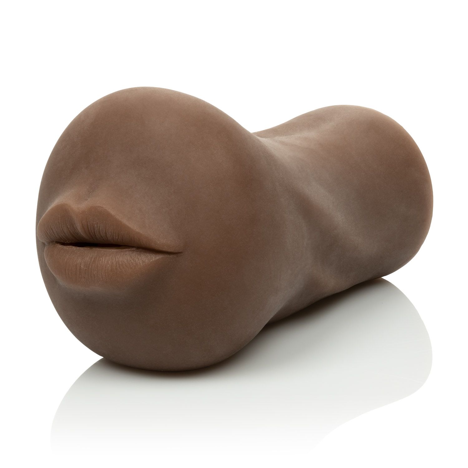 Stroke It Mouth Stroker Brown from California Exotic Novelties. The Stroke It collection brings you the Mouth Stroking Sleeve