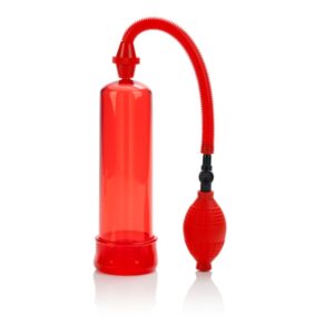 Optimum Series Fireman's Pump from California Exotic Novelties. For the man who wants that real fire hose. Fireman's Pump is a classic bright red and black penis pump. The Firemanâs Pump is the pump for the man who wants that real fire hose between his